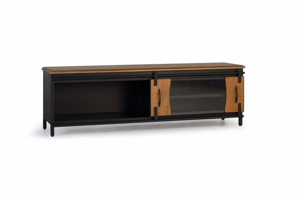 TV stands - TV cabinet in mango wood and metal - GINER Y COLOMER