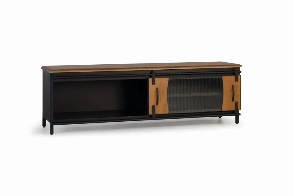 TV stands - TV cabinet in mango wood and metal - GINER Y COLOMER