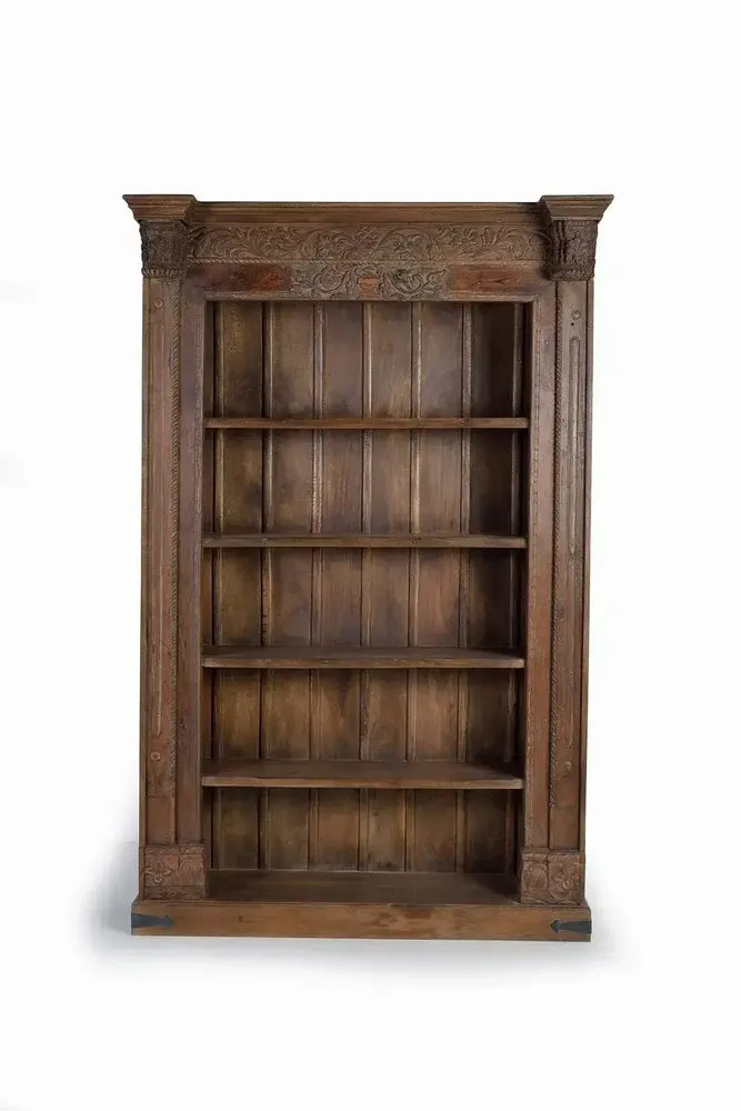 Bookshelves - Mango wood and reclaimed wood bookcase - GINER Y COLOMER