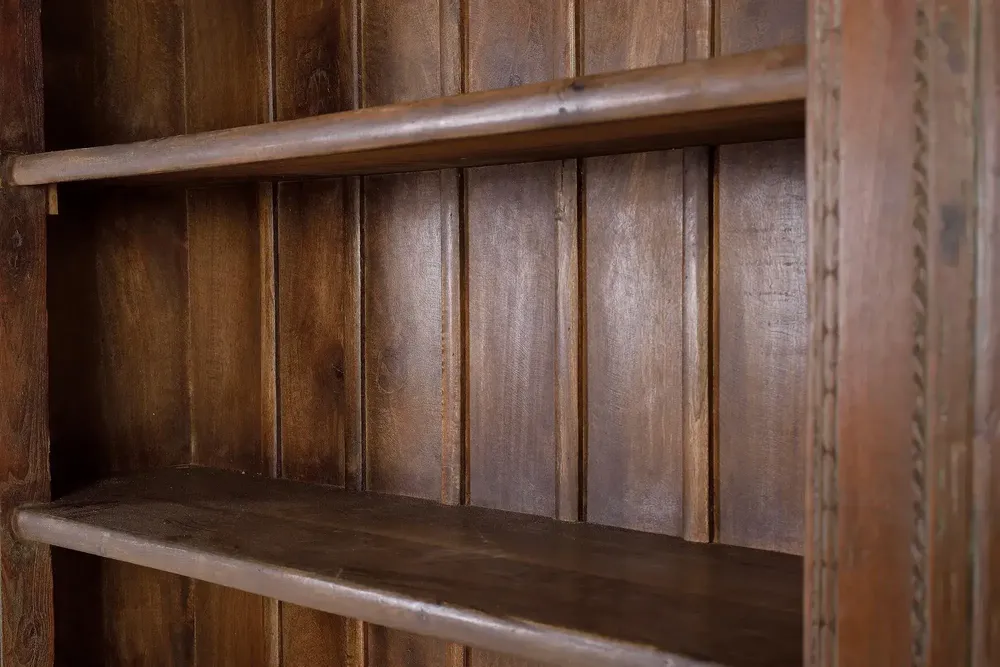 Bookshelves - Mango wood and reclaimed wood bookcase - GINER Y COLOMER