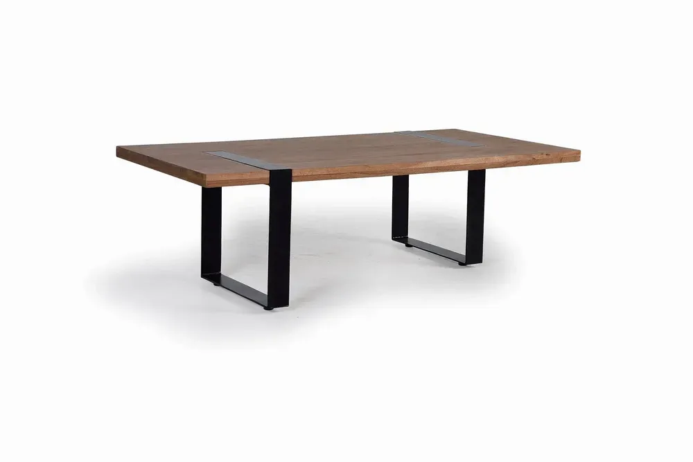 Tables basses - Table basse en bois d'acacia et métal - GINER Y COLOMER