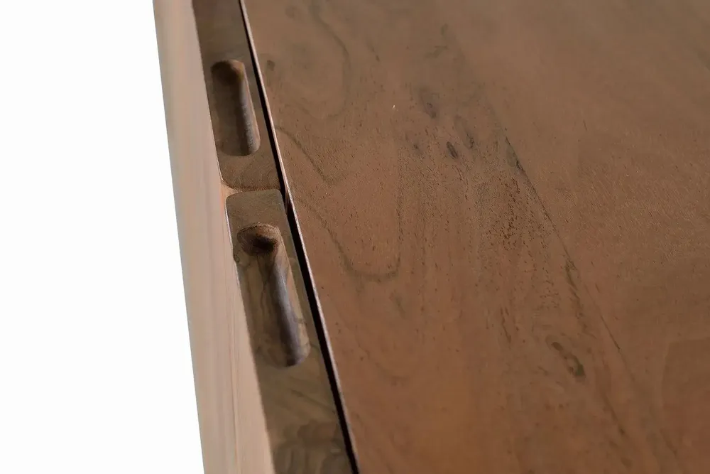 Sideboards - Acacia wood and metal sideboard - GINER Y COLOMER