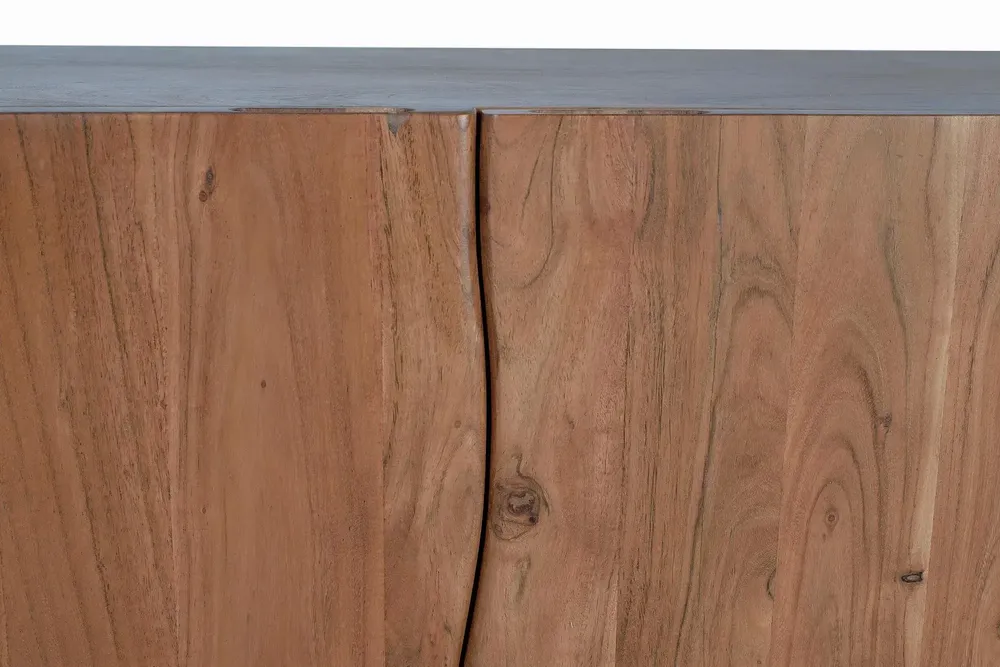 Sideboards - Acacia wood and metal sideboard - GINER Y COLOMER