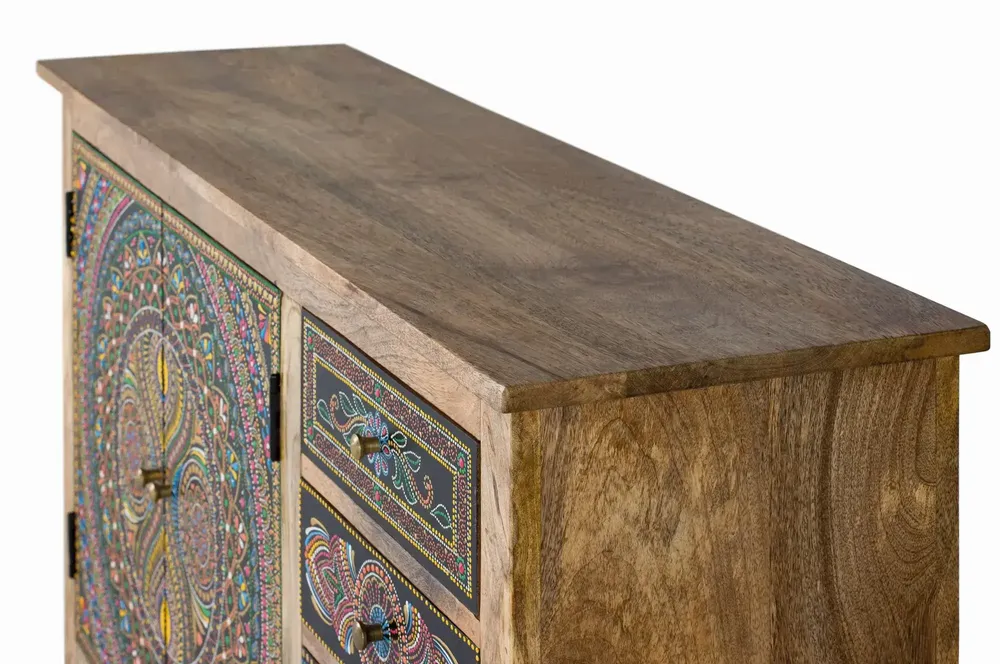 Sideboards - Multicolored mango wood sideboard - GINER Y COLOMER
