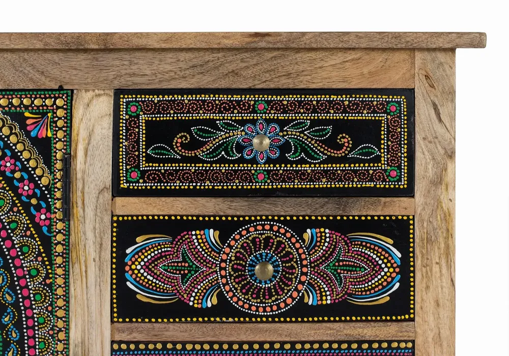 Sideboards - Multicolored mango wood sideboard - GINER Y COLOMER