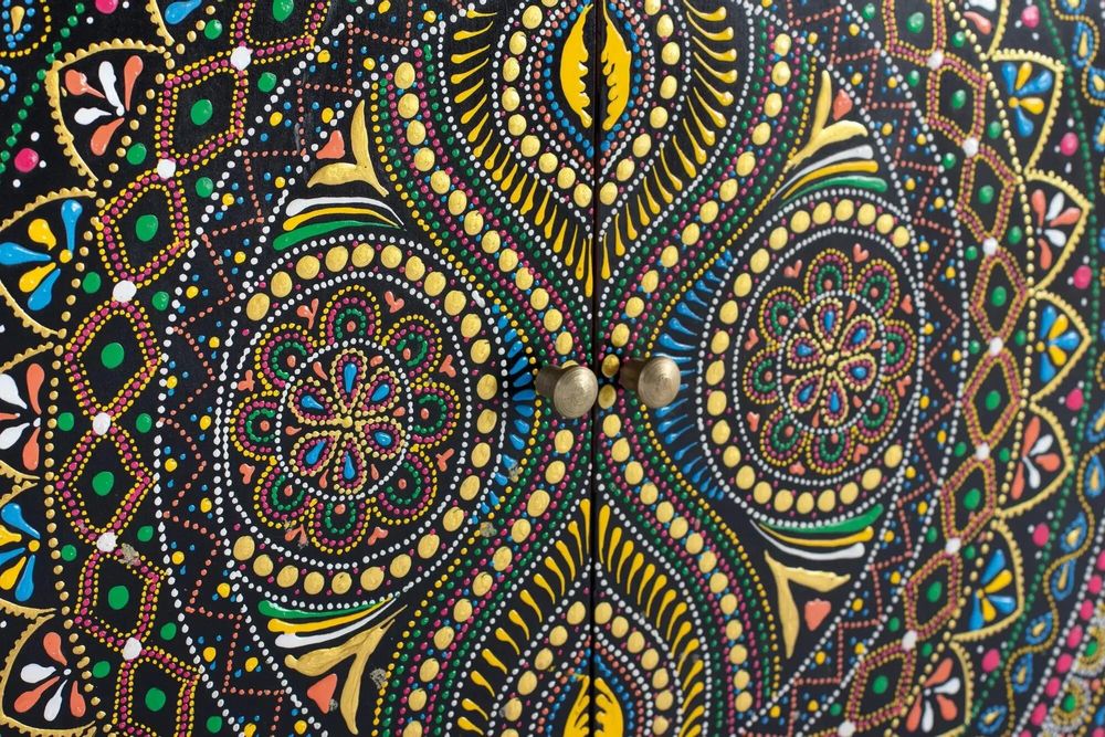 Buffets - Buffet en bois manguier multicolore - GINER Y COLOMER