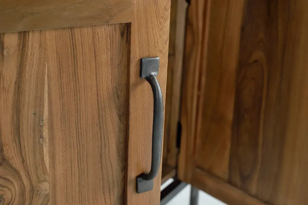 Sideboards - Sideboard in teak and mango wood and metal - GINER Y COLOMER