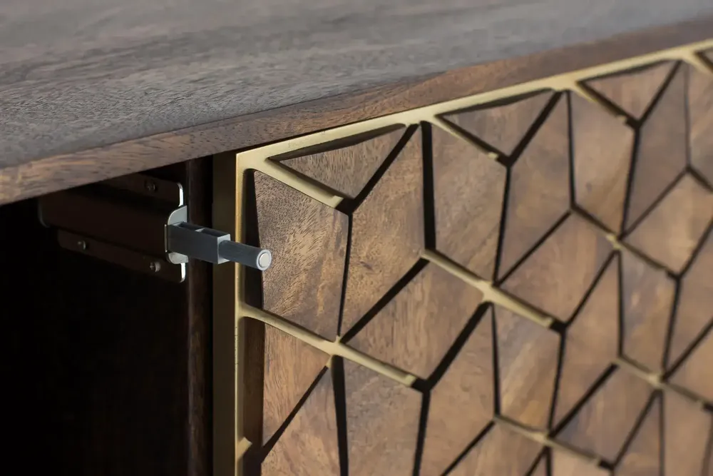 Sideboards - Mango wood and metal sideboard - GINER Y COLOMER