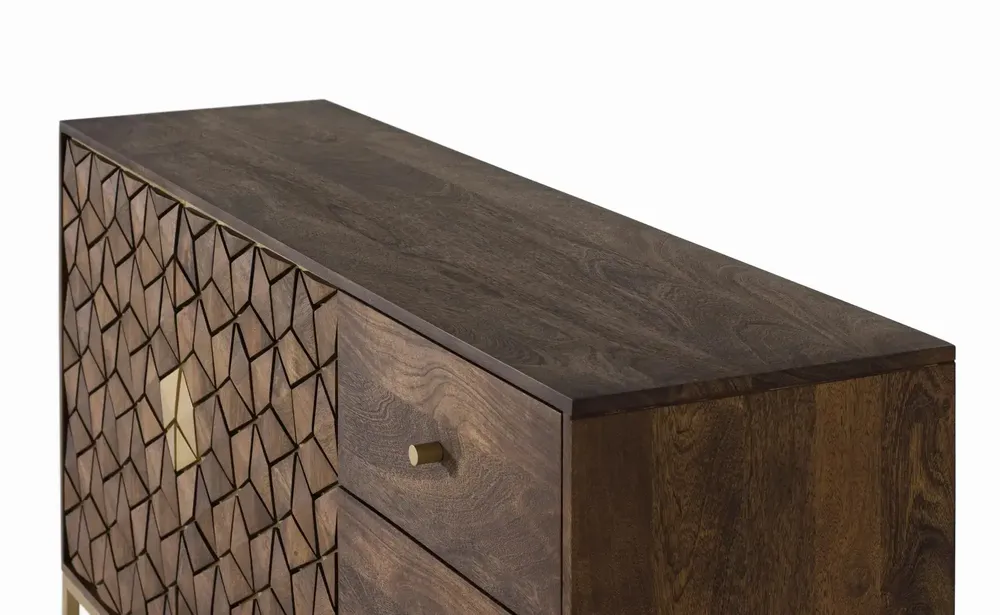 Sideboards - Mango wood and metal sideboard - GINER Y COLOMER