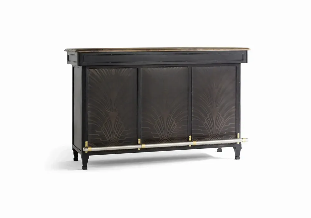 Sideboards - Bar cabinet in mango wood and metal - GINER Y COLOMER