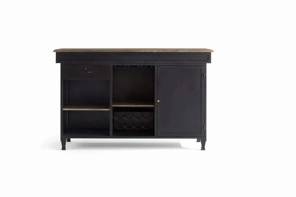 Sideboards - Bar cabinet in mango wood and metal - GINER Y COLOMER