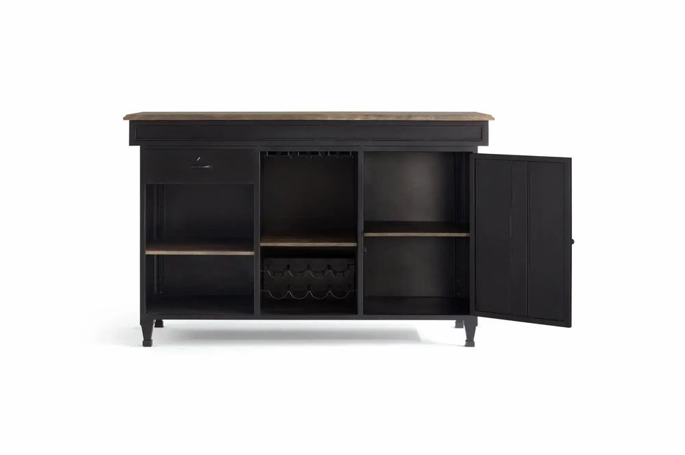 Sideboards - Bar cabinet in mango wood and metal - GINER Y COLOMER