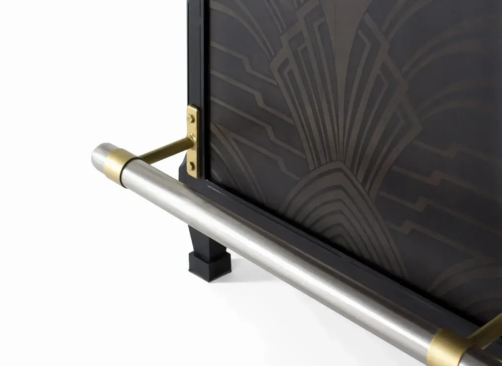 Sideboards - Bar cabinet in mango wood and metal - GINER Y COLOMER