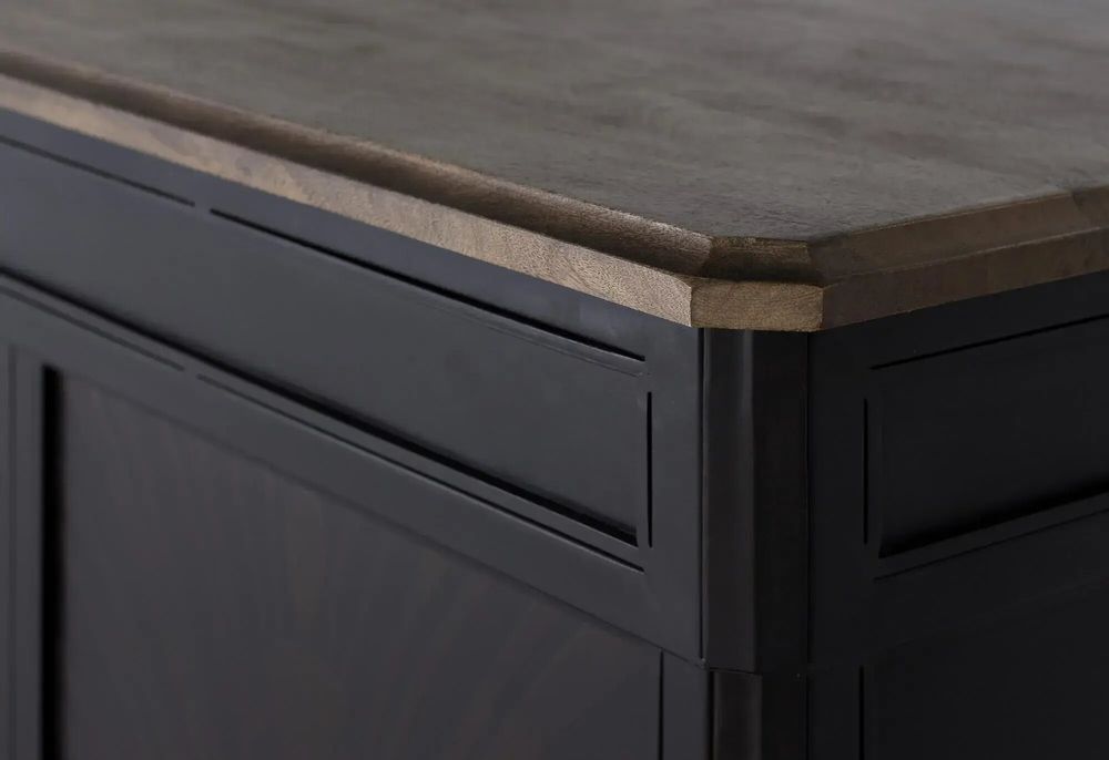 Sideboards - Bar cabinet in mango wood and metal - GINER Y COLOMER