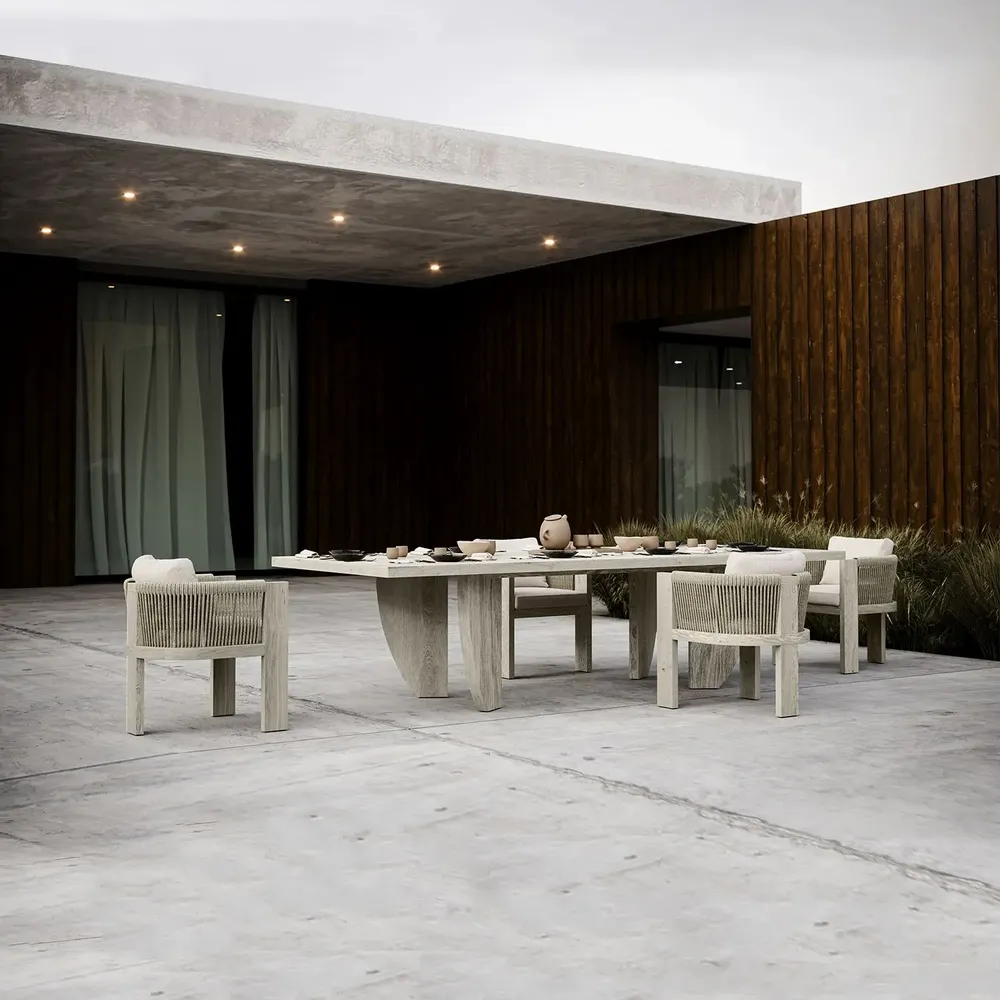 Tables de jardin - Ensemble de salle à manger Ralph-ash - SNOC