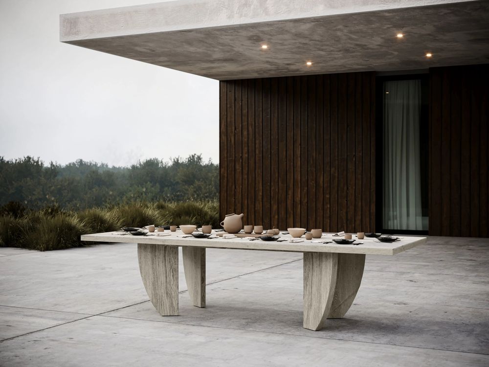 Tables de jardin - Table de salle à manger Ralph-ash - SNOC