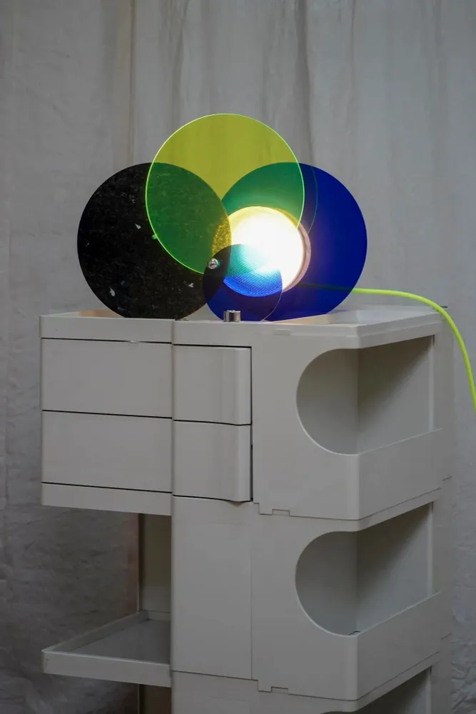 Design objects - Halo lamp - 2-in-1 colored lamp Made in France in recycled plastic - RAYON VERT STUDIO