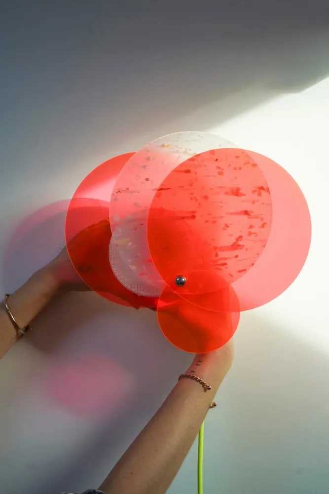 Design objects - Halo lamp - 2-in-1 colored lamp Made in France in recycled plastic - RAYON VERT STUDIO