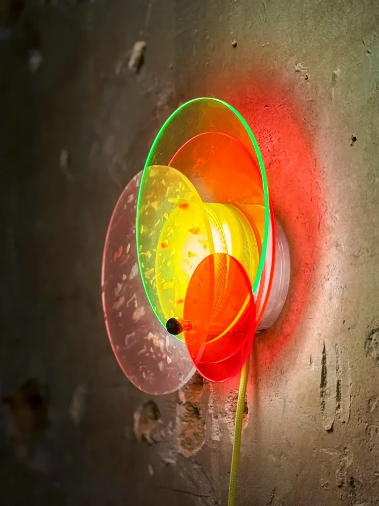Design objects - Halo lamp - 2-in-1 colored lamp Made in France in recycled plastic - RAYON VERT STUDIO