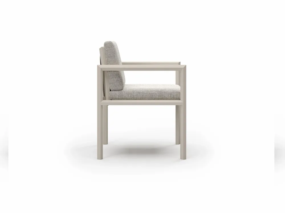 Chaises de jardin - Ensemble de salle à manger en Éclat-bisque - SNOC