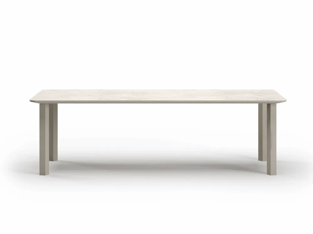 Chaises de jardin - Ensemble de salle à manger en Éclat-bisque - SNOC