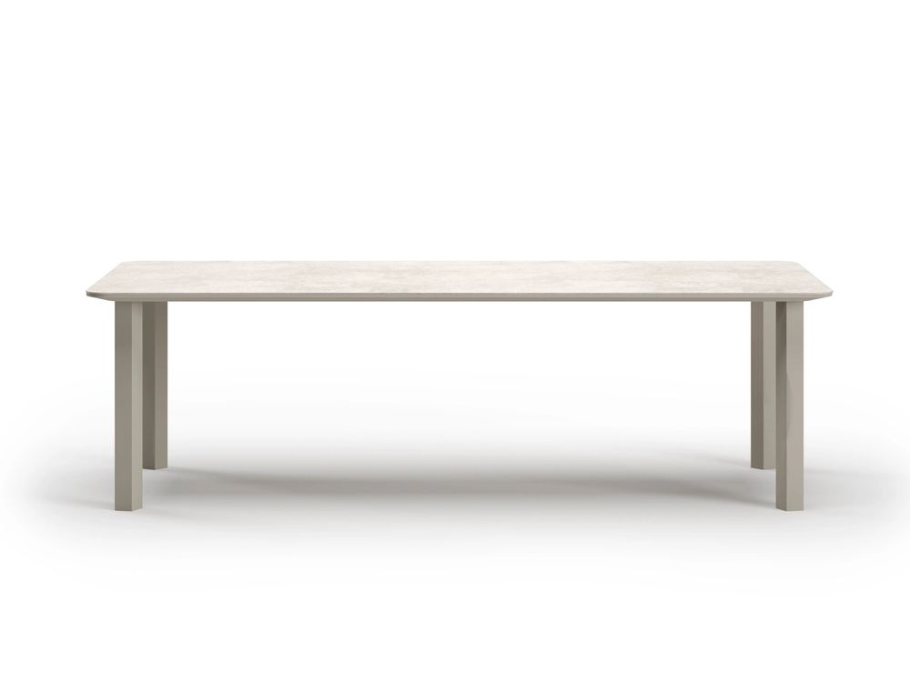 Chaises de jardin - Ensemble de salle à manger en Éclat-bisque - SNOC