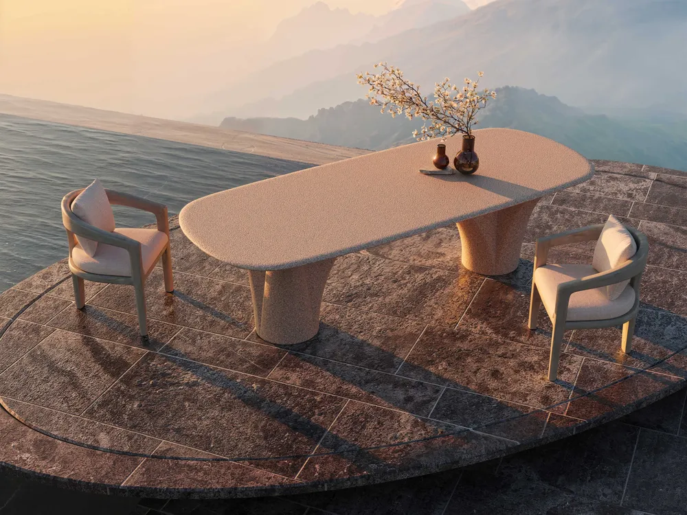 Lawn tables - Savio-ash Dining Table - SNOC
