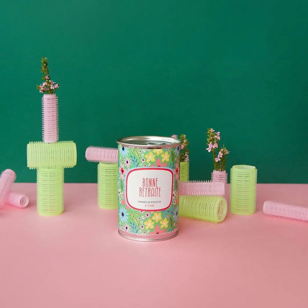 Cadeaux - Kit à semer « Bonne retraite » fabriqué en France - MAUVAISES GRAINES