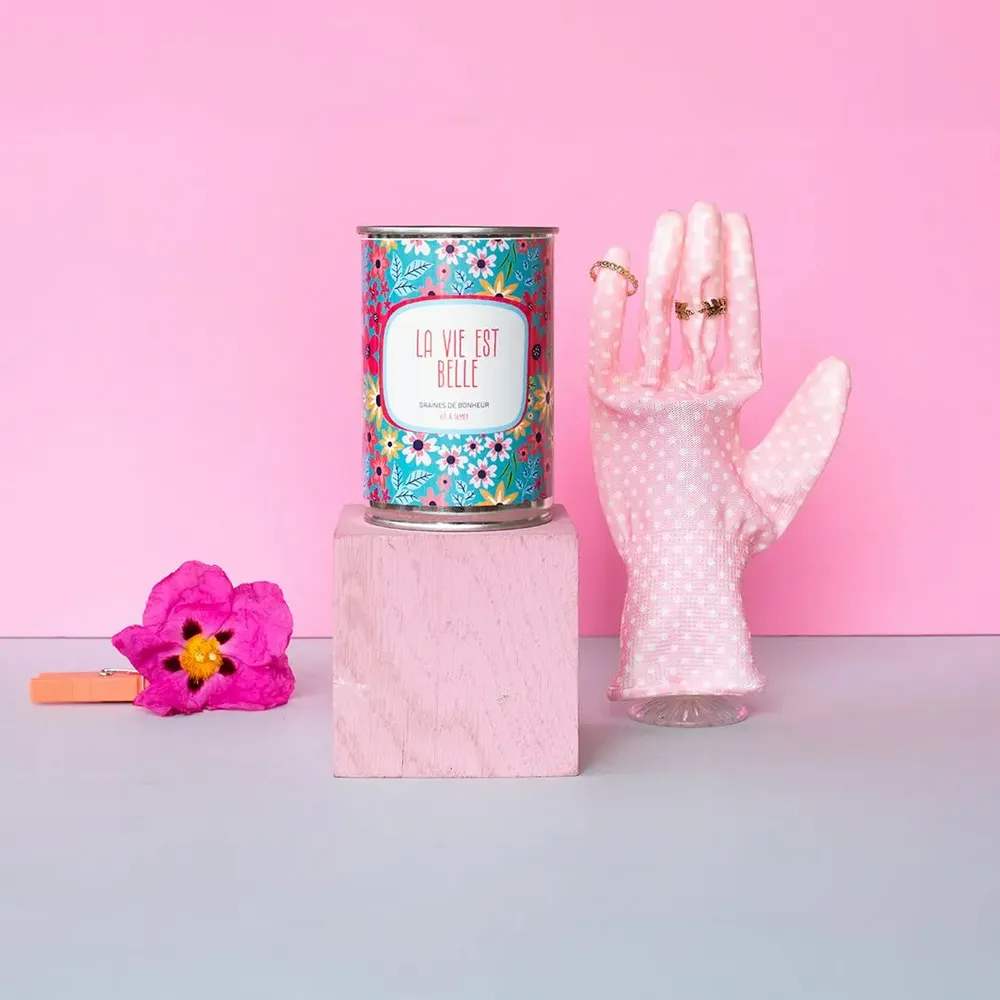Cadeaux - Kit à semer « La vie est belle» fabriqué en France - MAUVAISES GRAINES