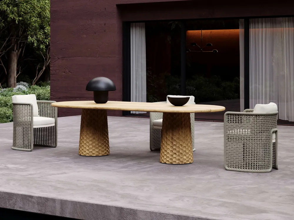 Lawn tables - Miura-bisque Dining Set - SNOC