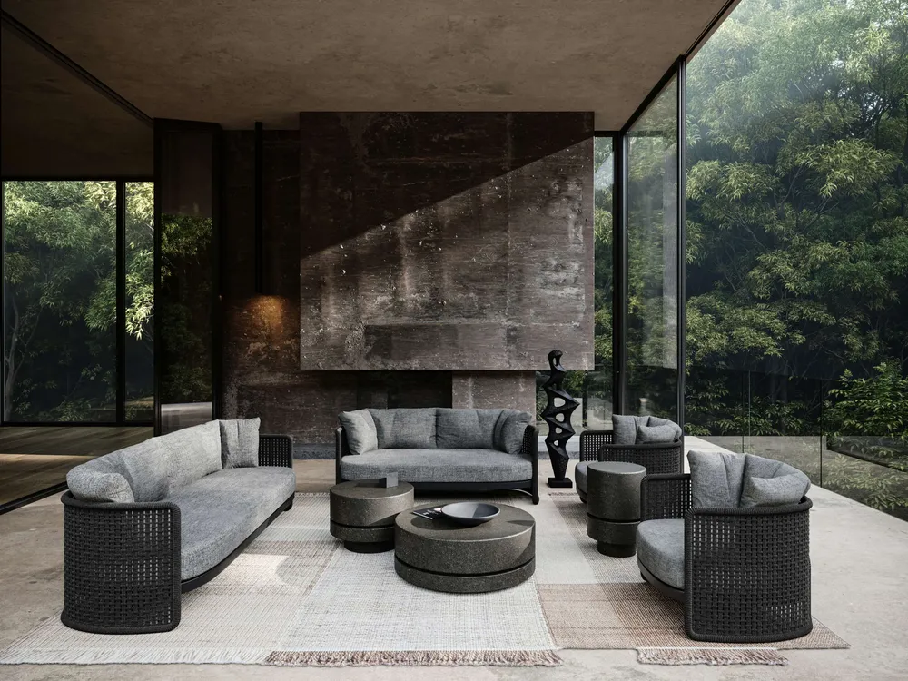 Tables de jardin - Table basse Miura-nightfall taille M - SNOC