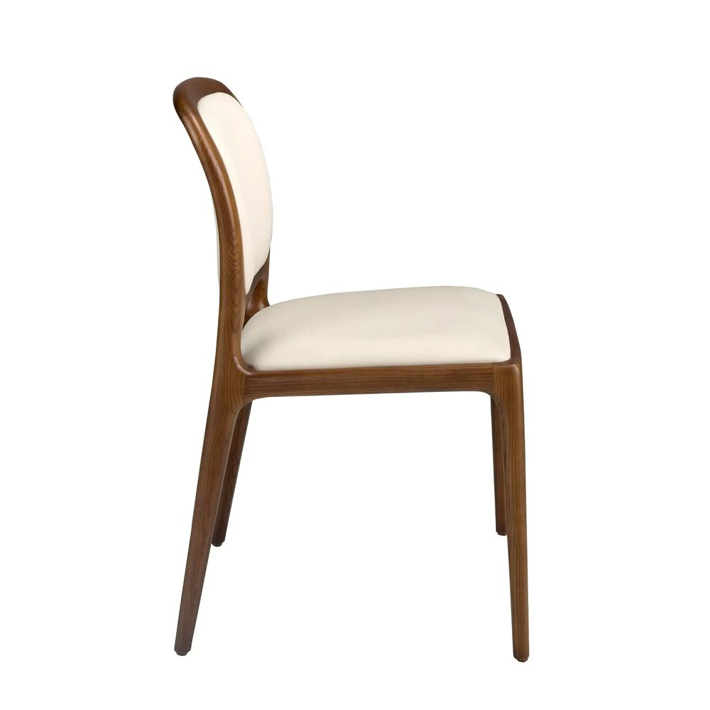Chairs - Cream leatherette chair - ANGEL CERDÁ