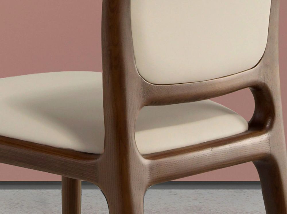 Chairs - Cream leatherette chair - ANGEL CERDÁ