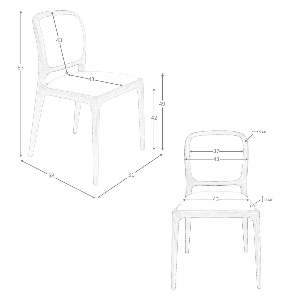 Chairs - Cream leatherette chair - ANGEL CERDÁ