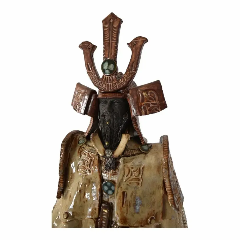 Sculptures, statuettes et miniatures - Le Samouraï - OLIVIER BERTERO CÉRAMISTE