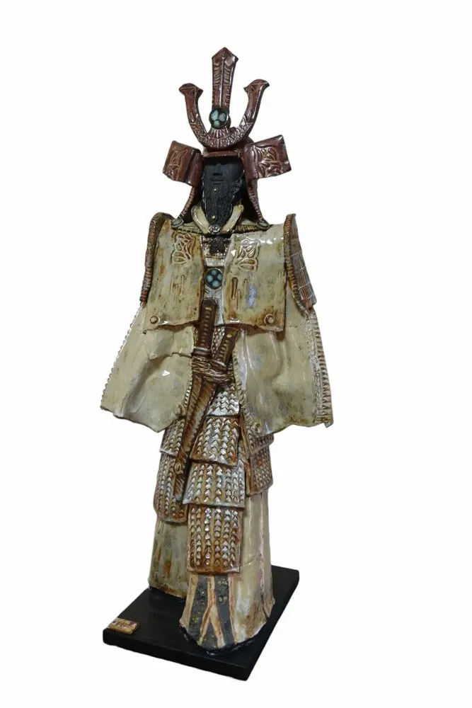 Sculptures, statuettes et miniatures - Le Samouraï - OLIVIER BERTERO CÉRAMISTE