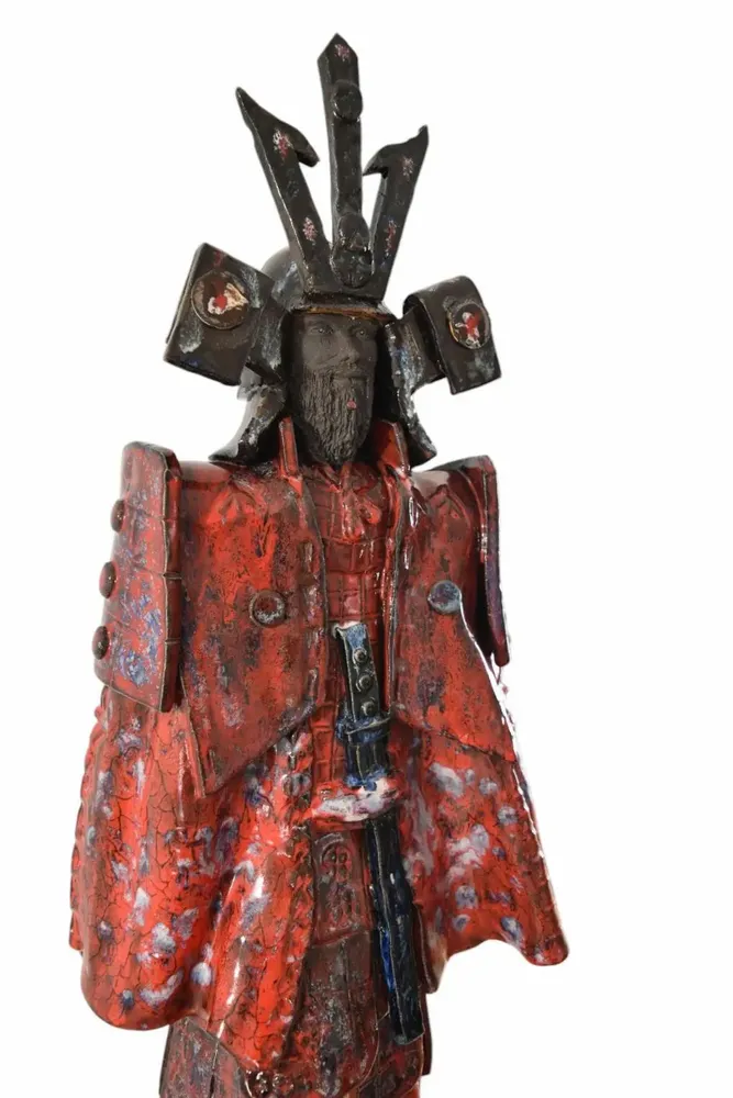 Sculptures, statuettes et miniatures - Le Samouraï - OLIVIER BERTERO CÉRAMISTE