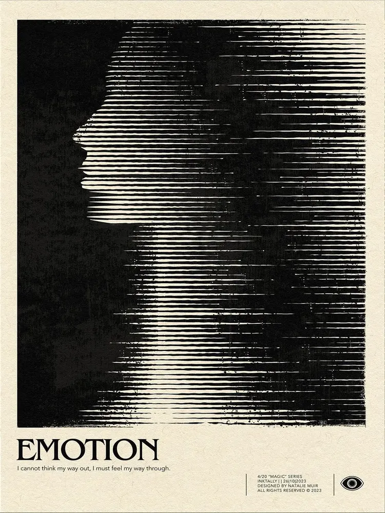 Affiches - Collection Inktally - BLUE SHAKER