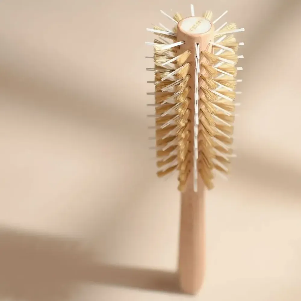 Cosmétiques - Brosse ronde brushing Sanglier/nylon Made in France - BACHCA