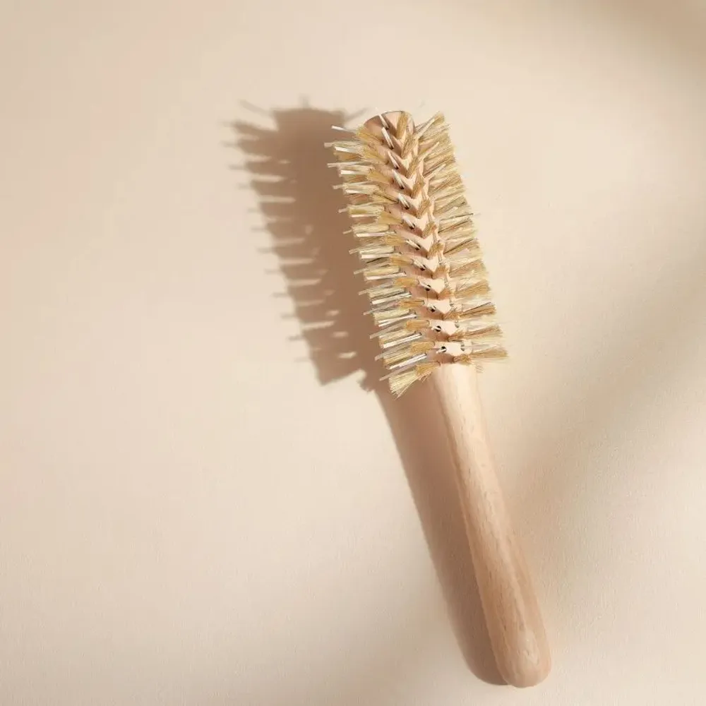 Cosmétiques - Brosse ronde brushing Sanglier/nylon Made in France - BACHCA
