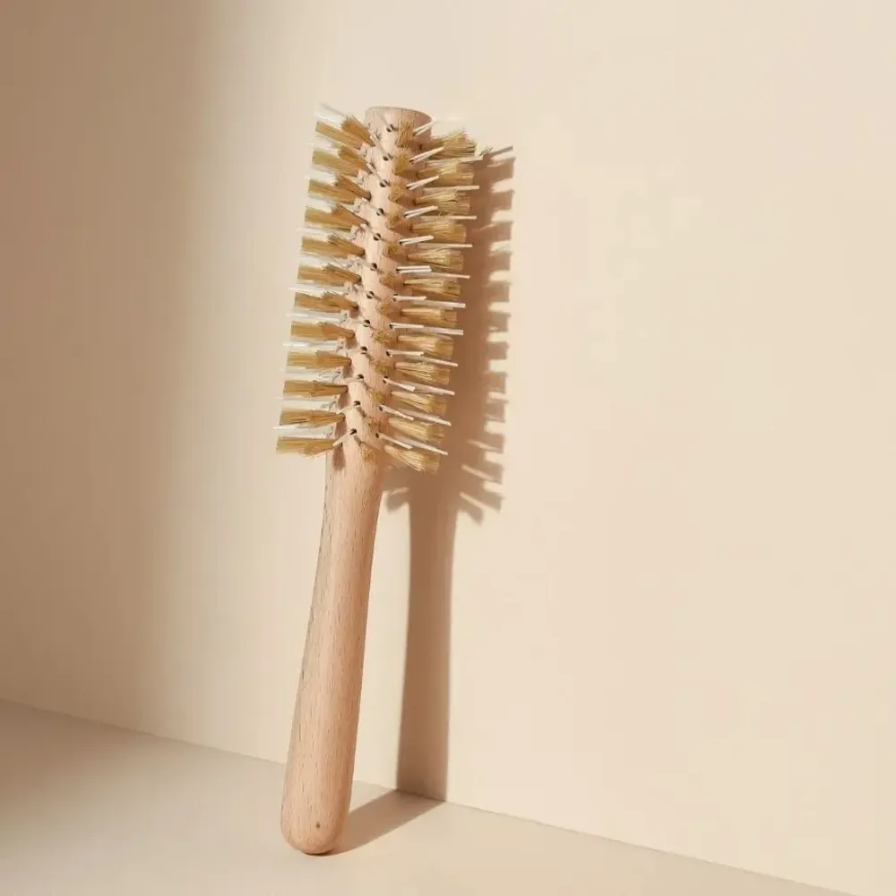 Cosmétiques - Brosse ronde brushing Sanglier/nylon Made in France - BACHCA