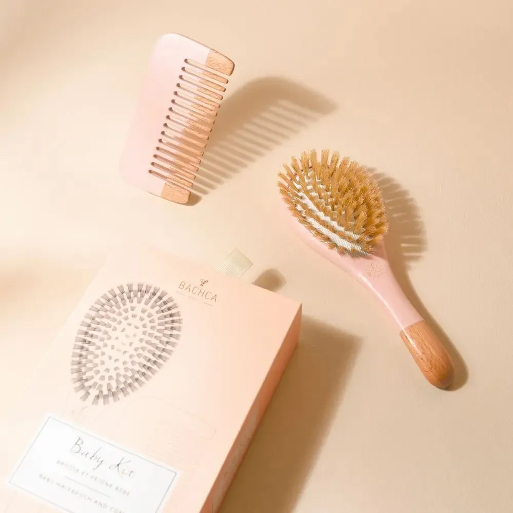 Accessoires pour puériculture - Coffret cadeau de naissance cheveux bébé - fille - BACHCA