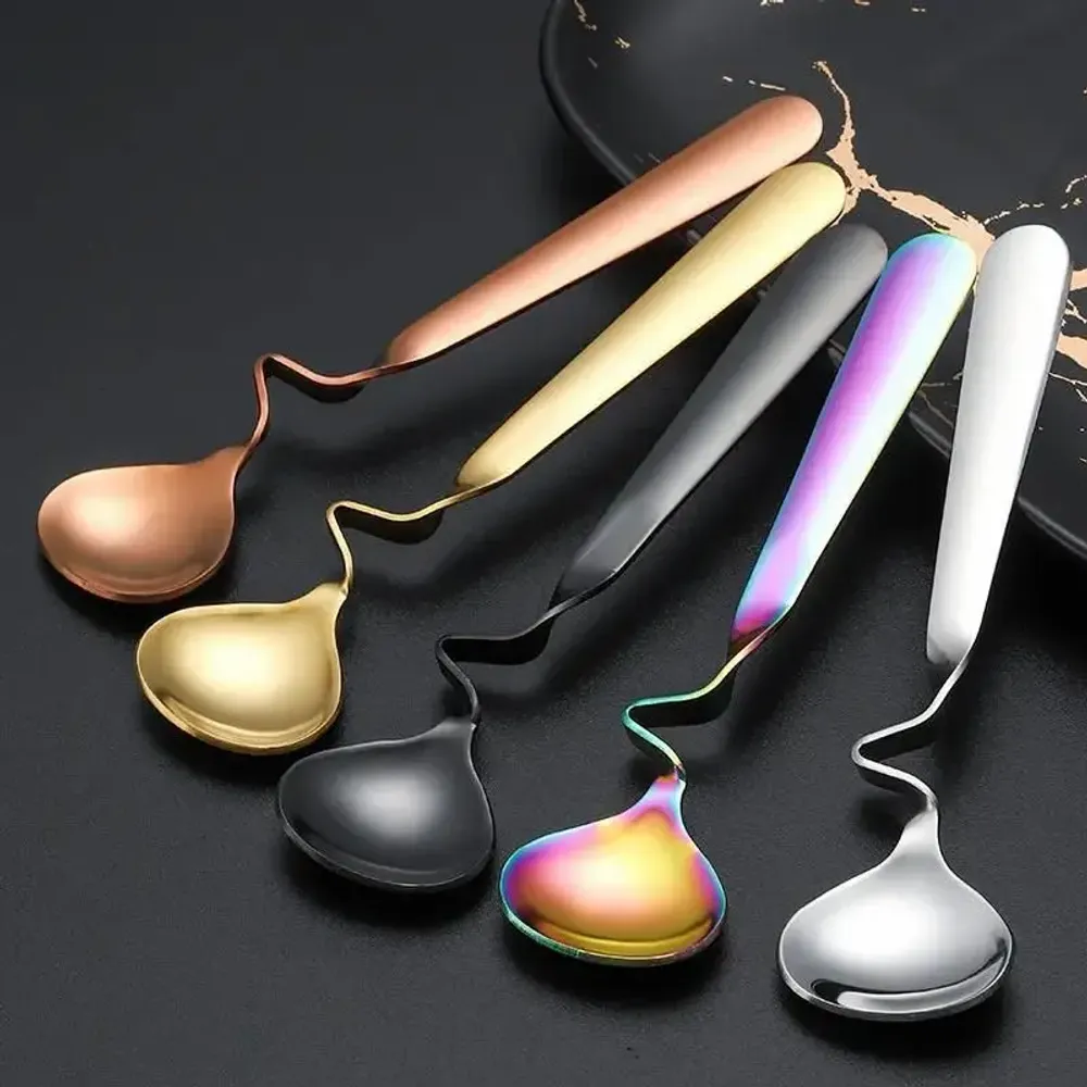 Tea and coffee accessories - Twist - Coffee spoon, tea, dessert - 4 colors - SOSTRAW & SMARTTHINGS