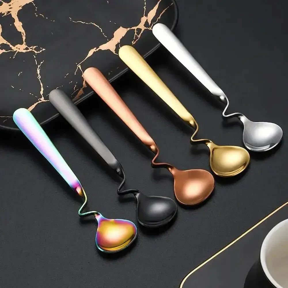 Tea and coffee accessories - Twist - Coffee spoon, tea, dessert - 4 colors - SOSTRAW & SMARTTHINGS