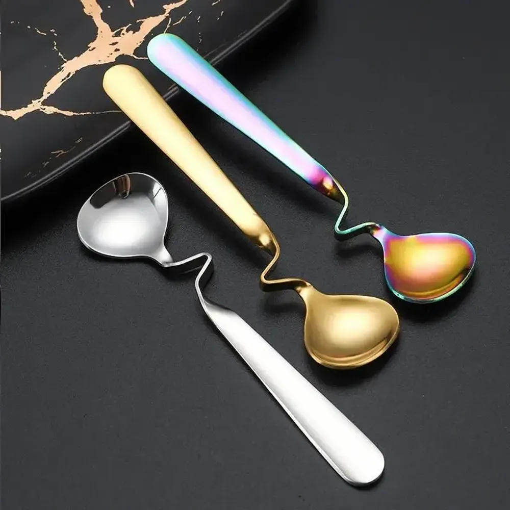Tea and coffee accessories - Twist - Coffee spoon, tea, dessert - 4 colors - SOSTRAW & SMARTTHINGS
