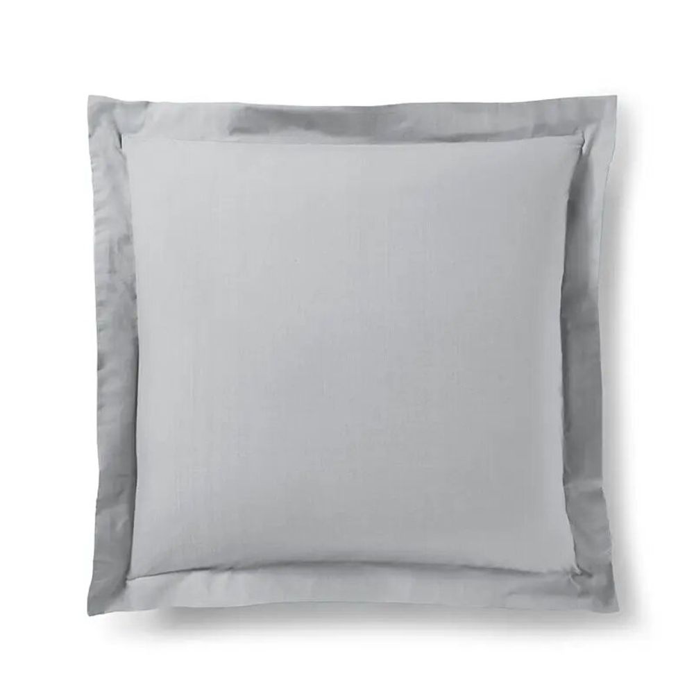 Linge de lit - Taie d'oreiller 100% Coton Volant plat piqué 63 x 63 cm Nuage - COTON PUR