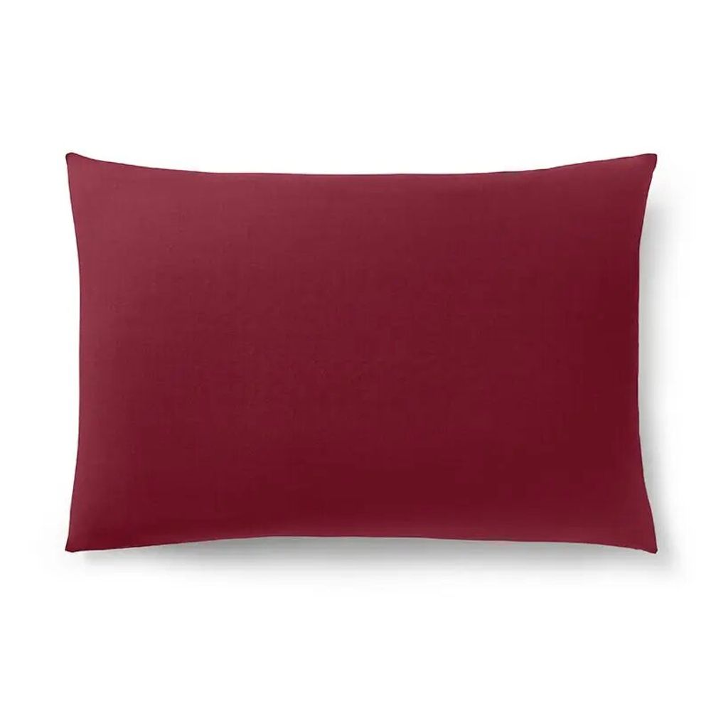 Bed linens - 100% Cotton Pillowcase 50 x 70 cm Garnet - COTON PUR