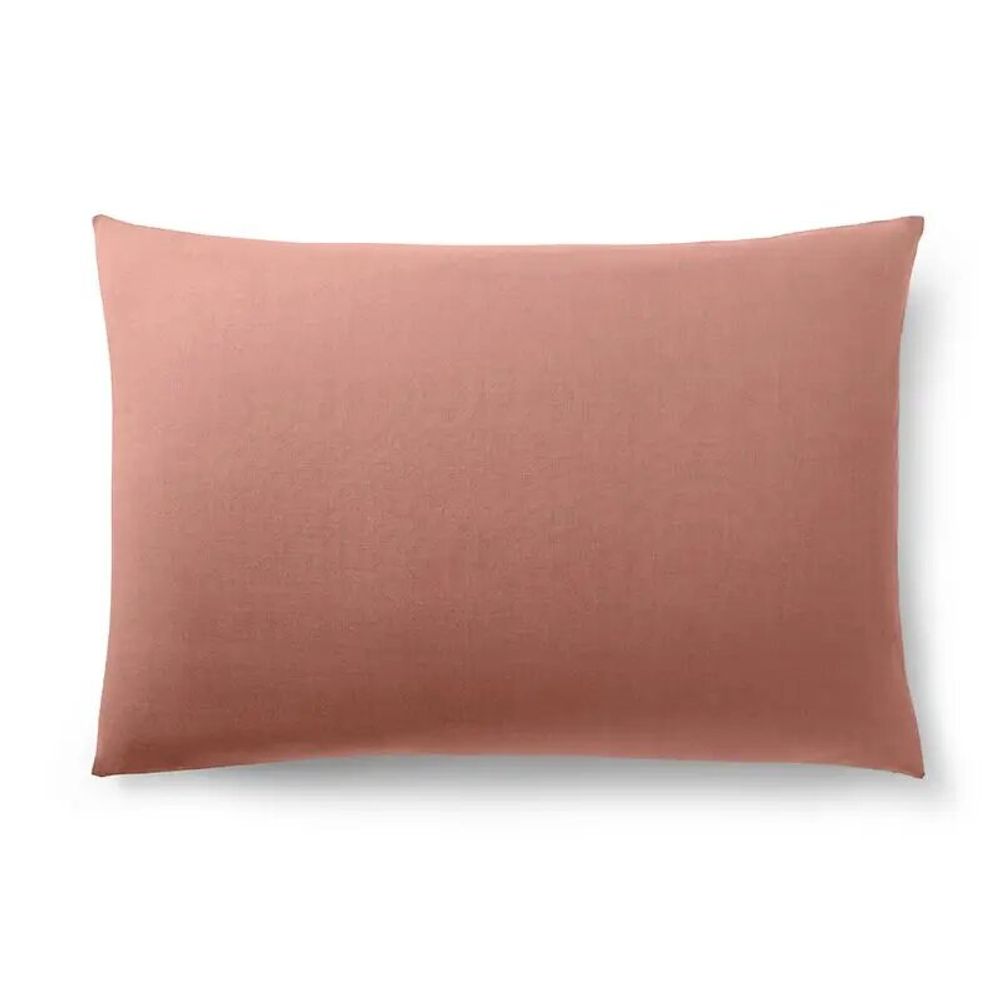 Bed linens - 100% Cotton Pillowcase 50 x 70 cm Old Pink - COTON PUR