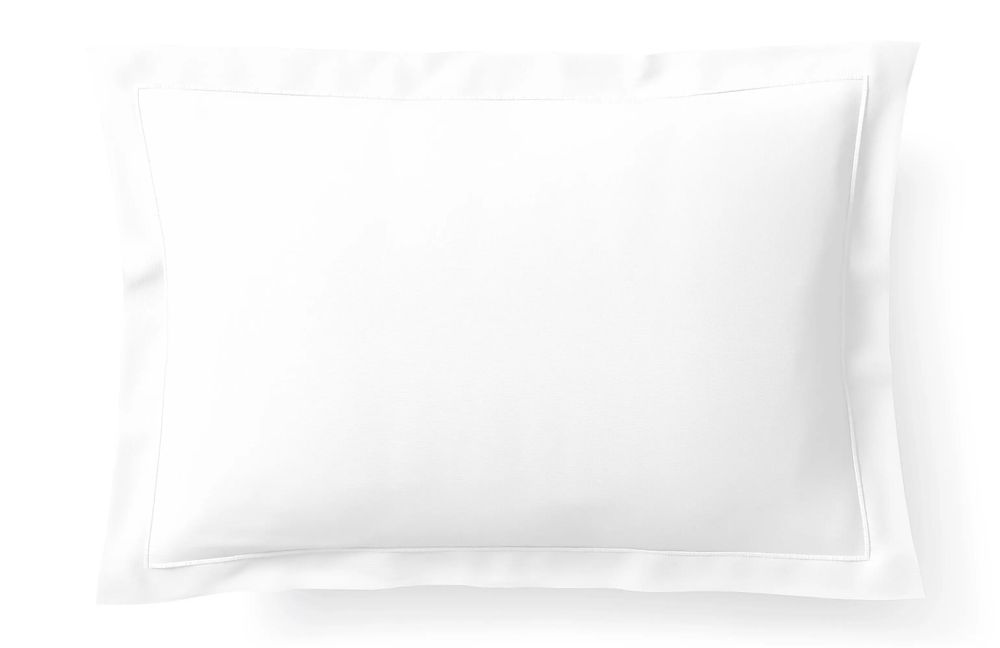 Linge de lit - Taie d'oreiller Percale 50 x 70 cm Pur Coton Peigné Longues Fibres 80 Fils/cm² Neige - COTON PUR