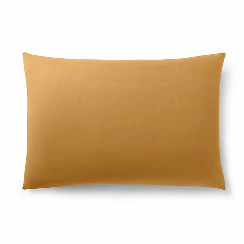 Linge de lit - Taie d'oreiller 100% Coton 50 x 70 cm Miel - COTON PUR